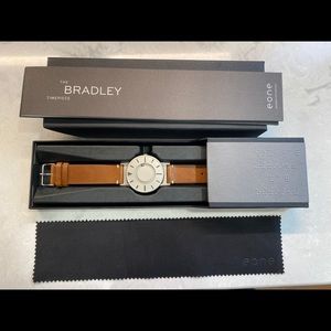 Eone Bradley Watch with brown leather band. Unisex